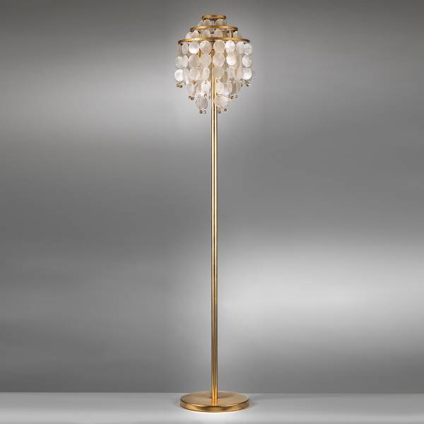 LED-Stehleuchte 4995 Ruben - Muschel / Eisen - 2-flammig