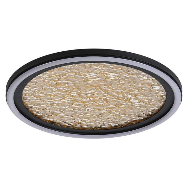 LED-Deckenleuchte Luna - Stahl - Gold - 1-flammig - Durchmesser: 30 cm
