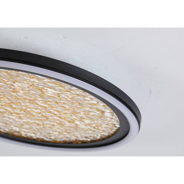 LED-Deckenleuchte Luna - Stahl - Gold - 1-flammig - Durchmesser: 30 cm
