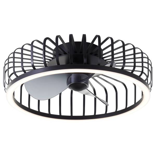 Deckenleuchte Capo - Metall / Kunststoff - 1-flammig - Schwarz