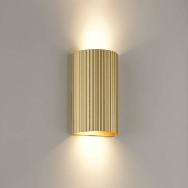 Wandleuchte Undula - Aluminium - 2-flammig