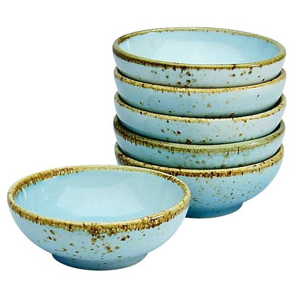 Dipschalen Nature Collection - Steinzeug - Hellblau - Durchmesser: 8 cm