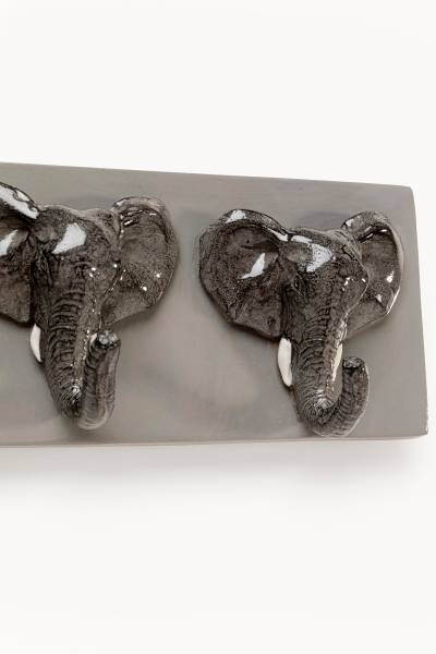 Garderobenleiste Elephant - Grau