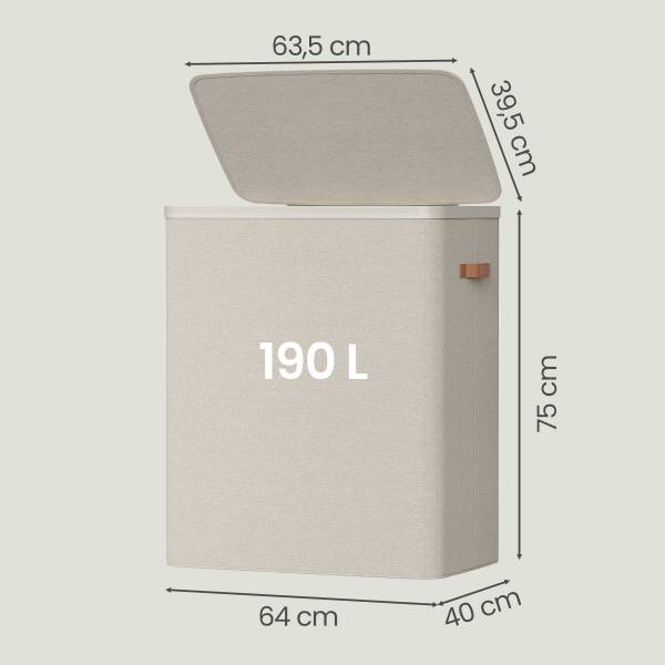 Wäschekorb Medol - Beige