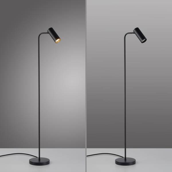 LED-Stehleuchte Rik - Eisen / Aluminium - 1-flammig