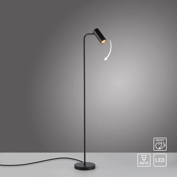 LED-Stehleuchte Rik - Eisen / Aluminium - 1-flammig