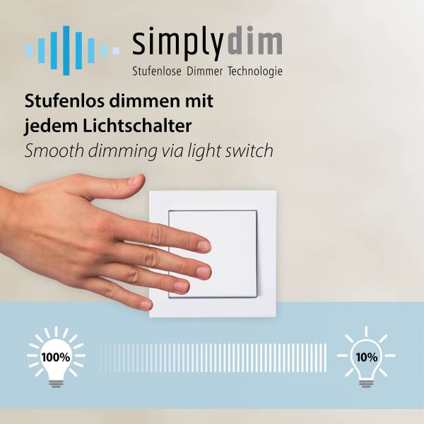 LED-Wandleuchte Posh - Rauchglas / Eisen - 1-flammig