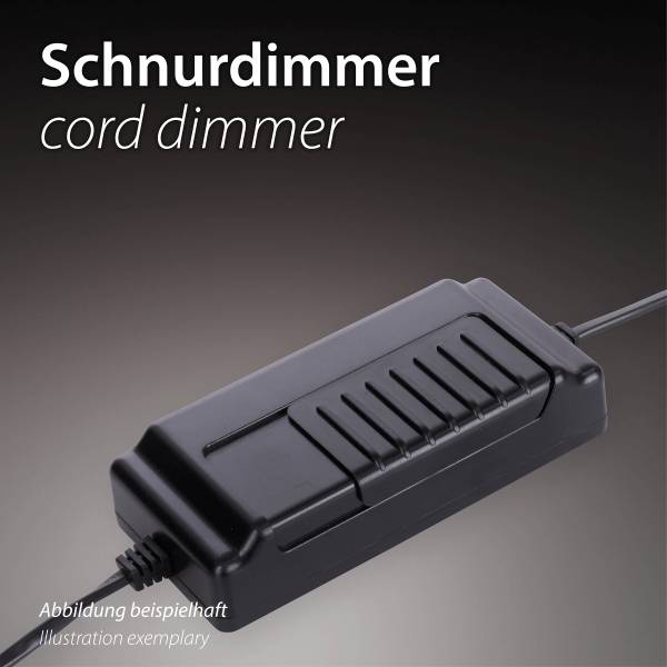 LED-Tischleuchte Posh - Rauchglas / Eisen - 1-flammig