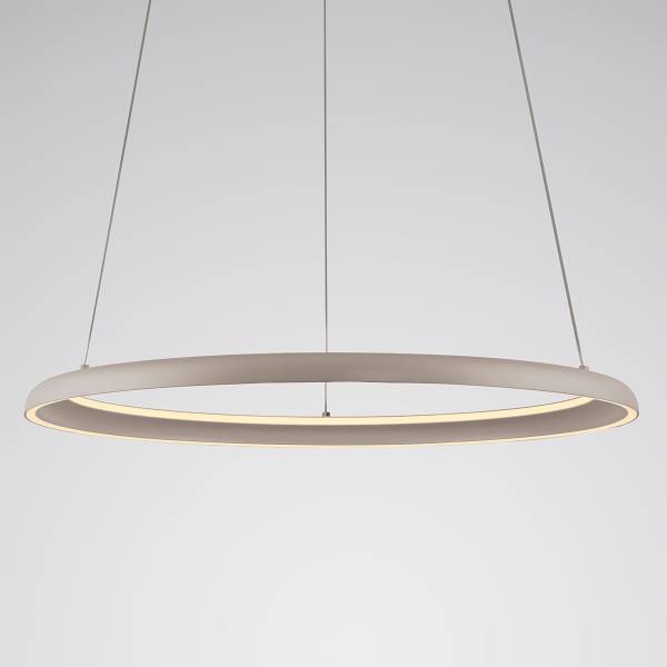 LED-Pendelleuchte Quillo - Acrylglas / Eisen - 1-flammig - Beige