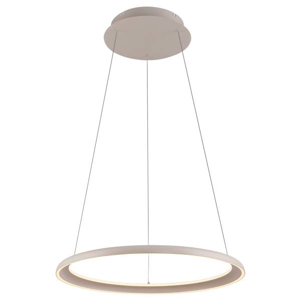 LED-Pendelleuchte Quillo - Acrylglas / Eisen - 1-flammig - Beige