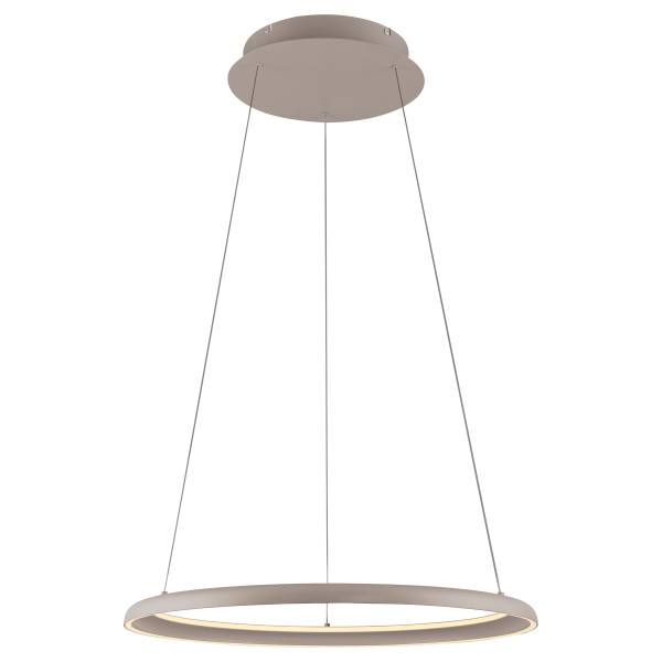 LED-Pendelleuchte Quillo - Acrylglas / Eisen - 1-flammig - Beige