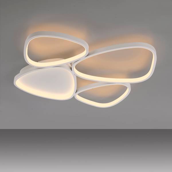 LED-Deckenleuchte Pebbles Typ A - PVC / Eisen - 1-flammig