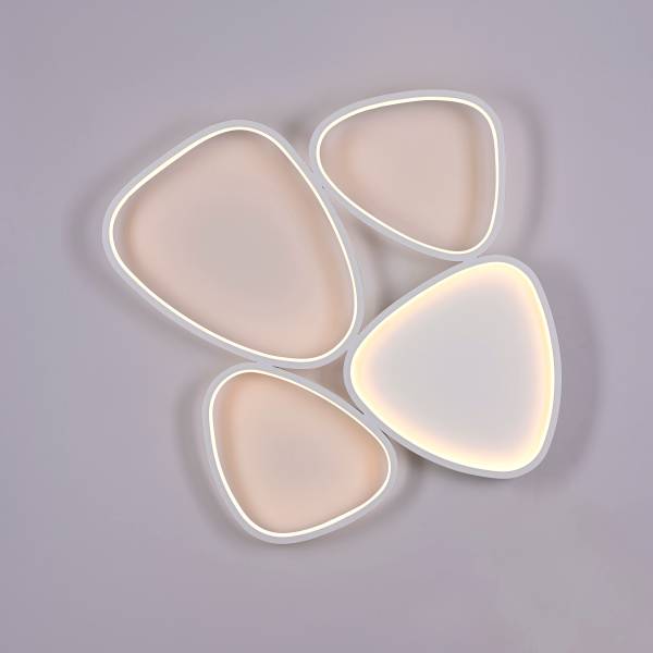 LED-Deckenleuchte Pebbles Typ A - PVC / Eisen - 1-flammig