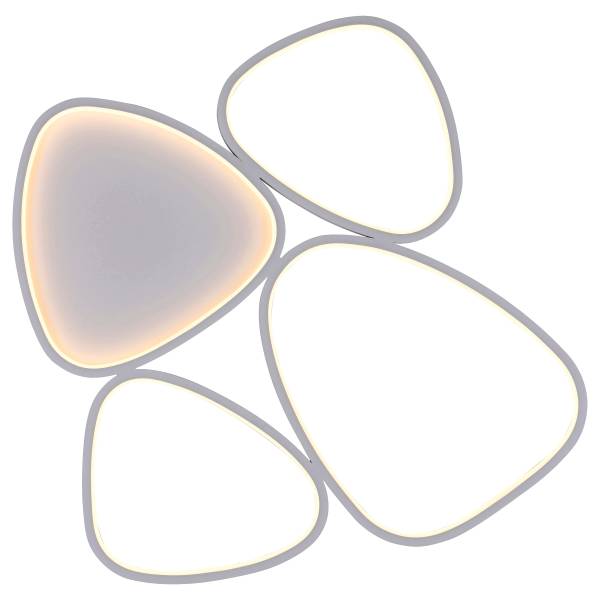 LED-Deckenleuchte Pebbles Typ A - PVC / Eisen - 1-flammig