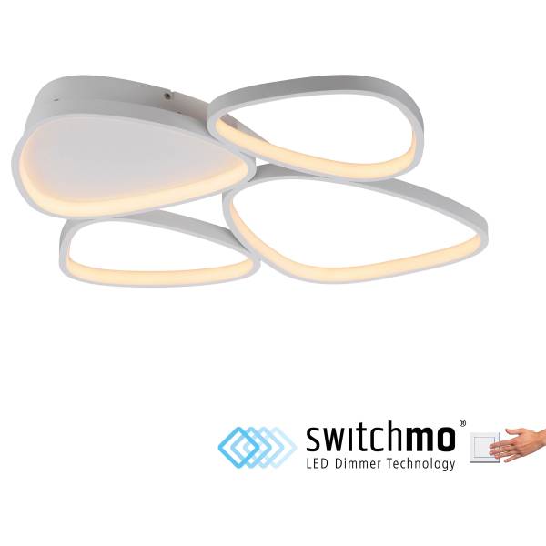 LED-Deckenleuchte Pebbles Typ A - PVC / Eisen - 1-flammig
