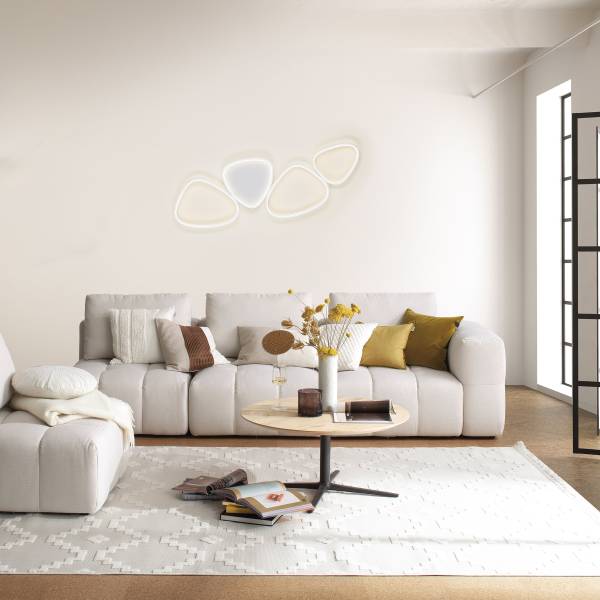 LED-Deckenleuchte Pebbles Typ B - PVC / Eisen - 1-flammig