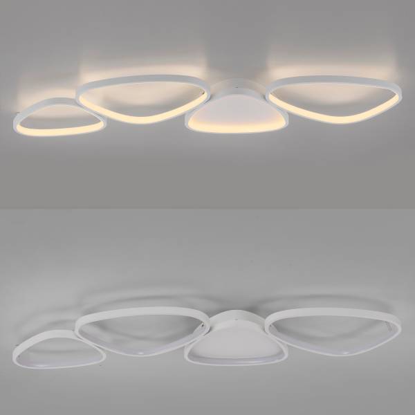 LED-Deckenleuchte Pebbles Typ B - PVC / Eisen - 1-flammig