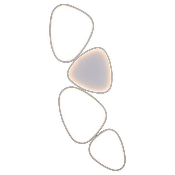 LED-Deckenleuchte Pebbles Typ B - PVC / Eisen - 1-flammig
