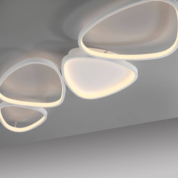 LED-Deckenleuchte Pebbles Typ B - PVC / Eisen - 1-flammig