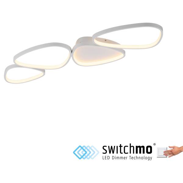 LED-Deckenleuchte Pebbles Typ B - PVC / Eisen - 1-flammig
