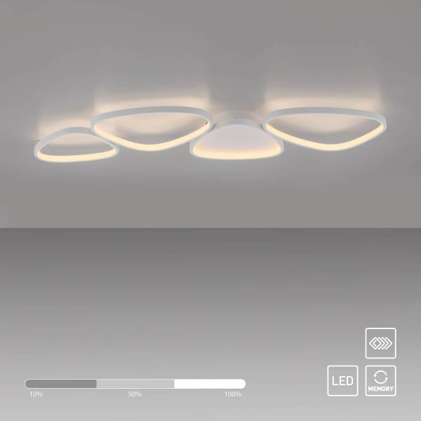 LED-Deckenleuchte Pebbles Typ B - PVC / Eisen - 1-flammig
