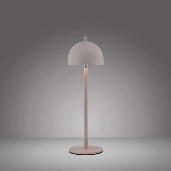 LED-Tischleuchte Bellis - ABS / Aluminium - 1-flammig - Beige