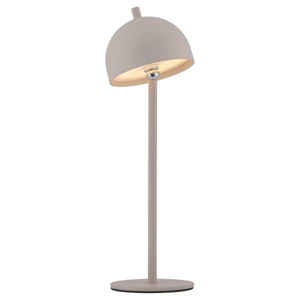 LED-Tischleuchte Bellis - ABS / Aluminium - 1-flammig - Beige