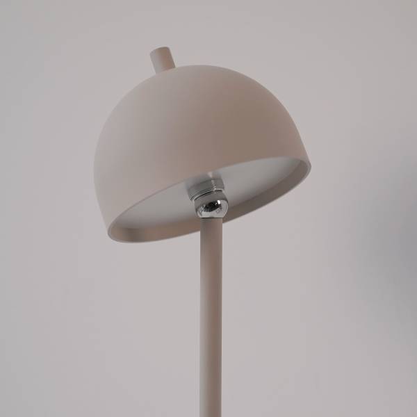 LED-Tischleuchte Bellis - ABS / Aluminium - 1-flammig - Beige