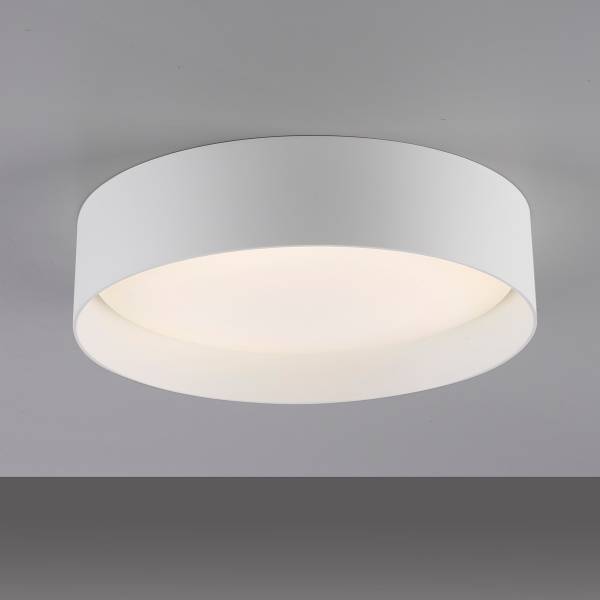 LED-Deckenleuchte Tavoli - Acrylglas / Eisen - 1-flammig - Weiß - Durchmesser: 29 cm