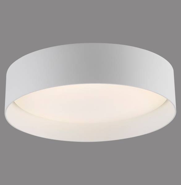 LED-Deckenleuchte Tavoli - Acrylglas / Eisen - 1-flammig - Weiß - Durchmesser: 29 cm
