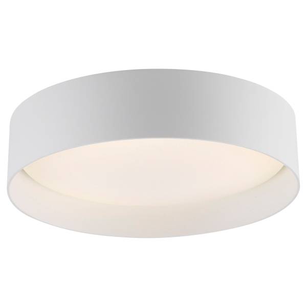 LED-Deckenleuchte Tavoli - Acrylglas / Eisen - 1-flammig - Weiß - Durchmesser: 29 cm