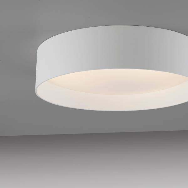 LED-Deckenleuchte Tavoli - Acrylglas / Eisen - 1-flammig - Weiß - Durchmesser: 29 cm