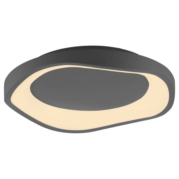 LED-Deckenleuchte Monta - PVC / Eisen - 1-flammig - Schwarz