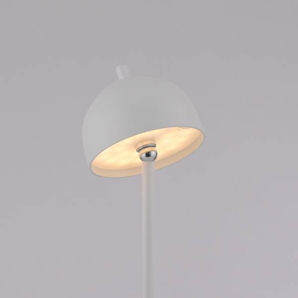 LED-Stehleuchte Bellis - ABS / Aluminium - 1-flammig - Weiß