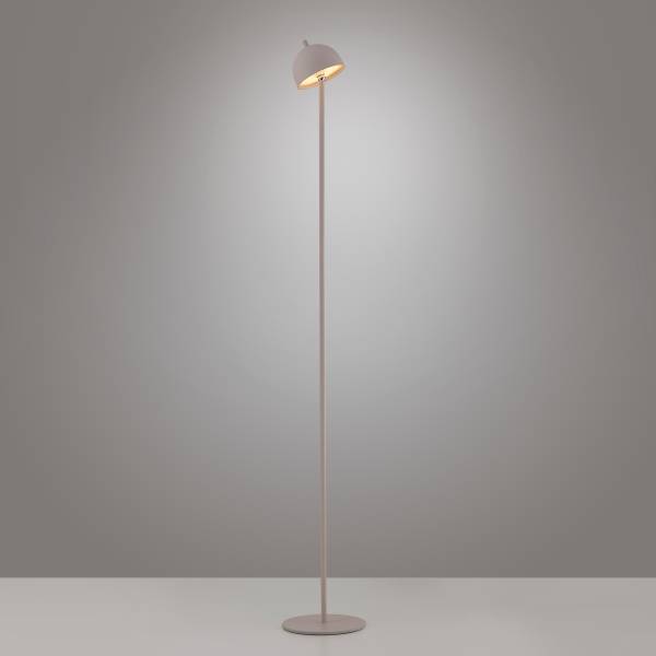 LED-Stehleuchte Bellis - ABS / Aluminium - 1-flammig - Beige