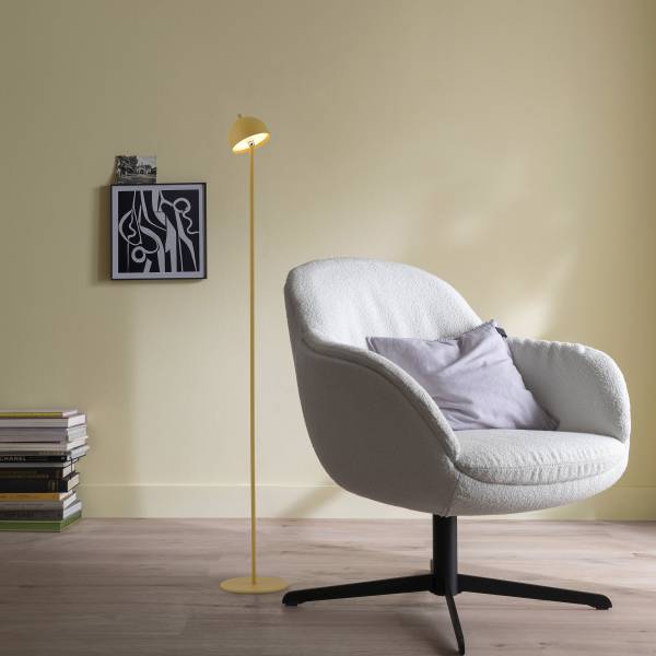 LED-Stehleuchte Bellis - ABS / Aluminium - 1-flammig - Gelb