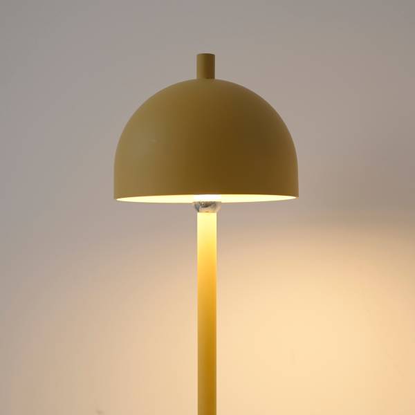 LED-Stehleuchte Bellis - ABS / Aluminium - 1-flammig - Gelb