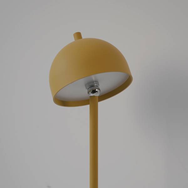 LED-Stehleuchte Bellis - ABS / Aluminium - 1-flammig - Gelb