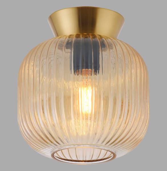 LED-Deckenleuchte Nami - Farbglas / Eisen - 1-flammig