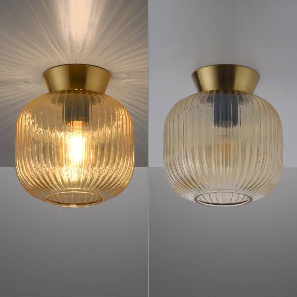 LED-Deckenleuchte Nami - Farbglas / Eisen - 1-flammig