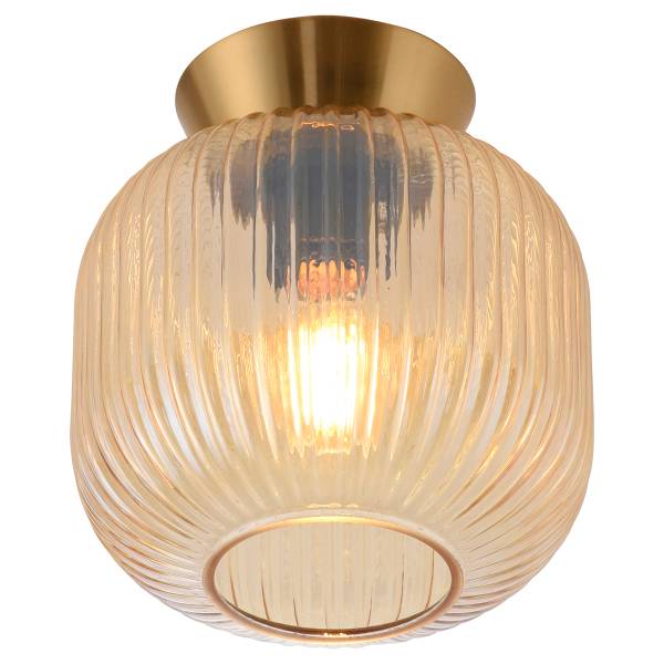 LED-Deckenleuchte Nami - Farbglas / Eisen - 1-flammig