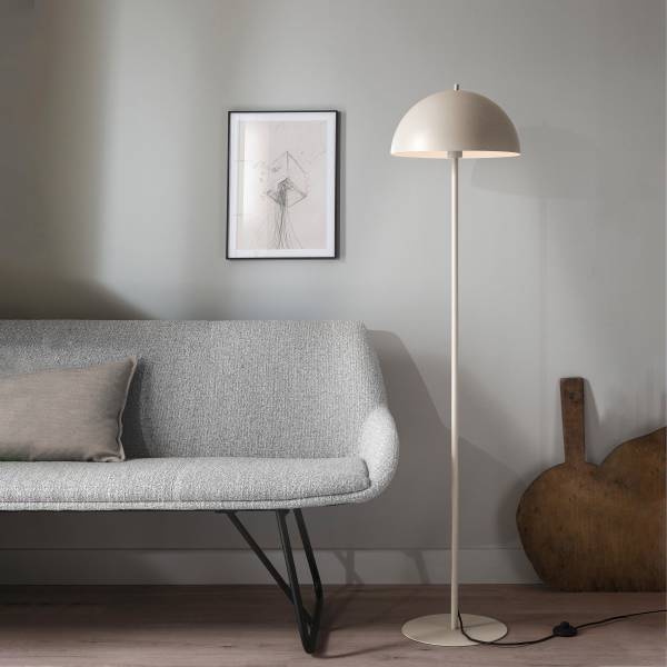 Stehleuchte Ali - Eisen - 1-flammig - Beige