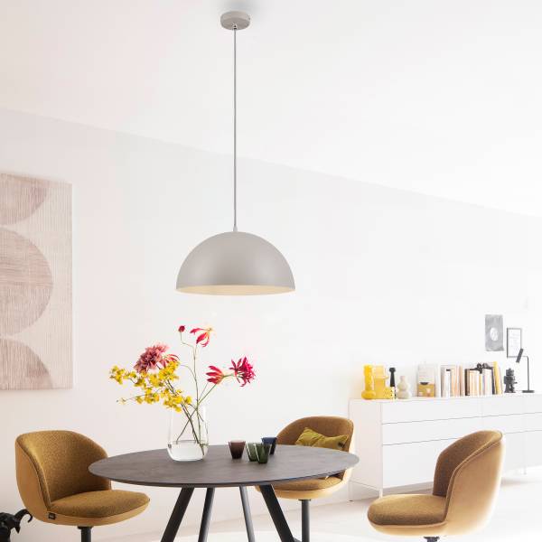 Pendelleuchte Ali - Eisen - 1-flammig - Beige