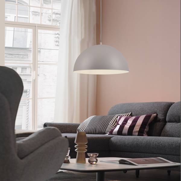 Pendelleuchte Ali - Eisen - 1-flammig - Beige