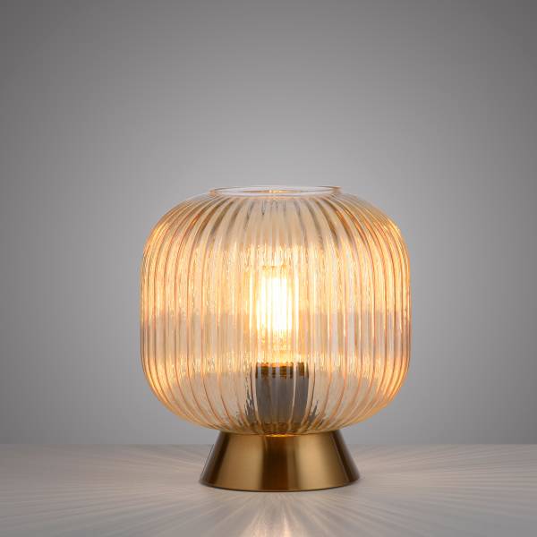 LED-Tischleuchte Nami - Farbglas / Eisen - 1-flammig