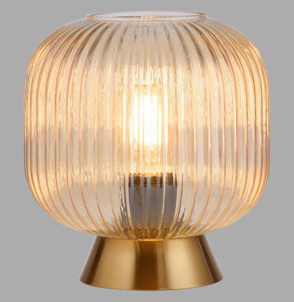 LED-Tischleuchte Nami - Farbglas / Eisen - 1-flammig