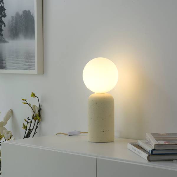 Tischleuchte Traventa - Beton / Eisen - 1-flammig