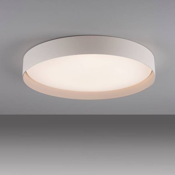 LED-Deckenleuchte Tavoli - Acrylglas / Eisen - 1-flammig - Beige - Durchmesser: 49 cm