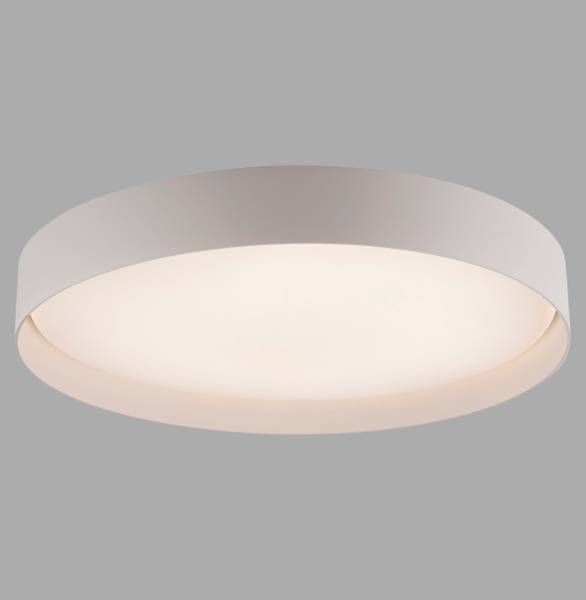 LED-Deckenleuchte Tavoli - Acrylglas / Eisen - 1-flammig - Beige - Durchmesser: 49 cm