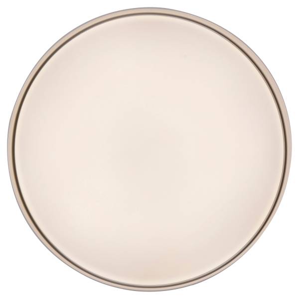 LED-Deckenleuchte Tavoli - Acrylglas / Eisen - 1-flammig - Beige - Durchmesser: 49 cm
